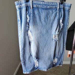 Fashion To Figure Blue Jean Demin Skirt
